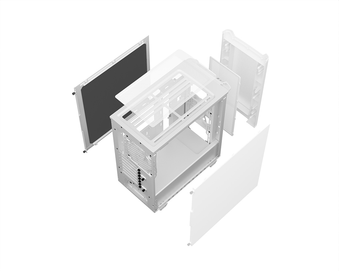 PURE BASE 501 | Airflow White silent essential PC cases from be quiet!
